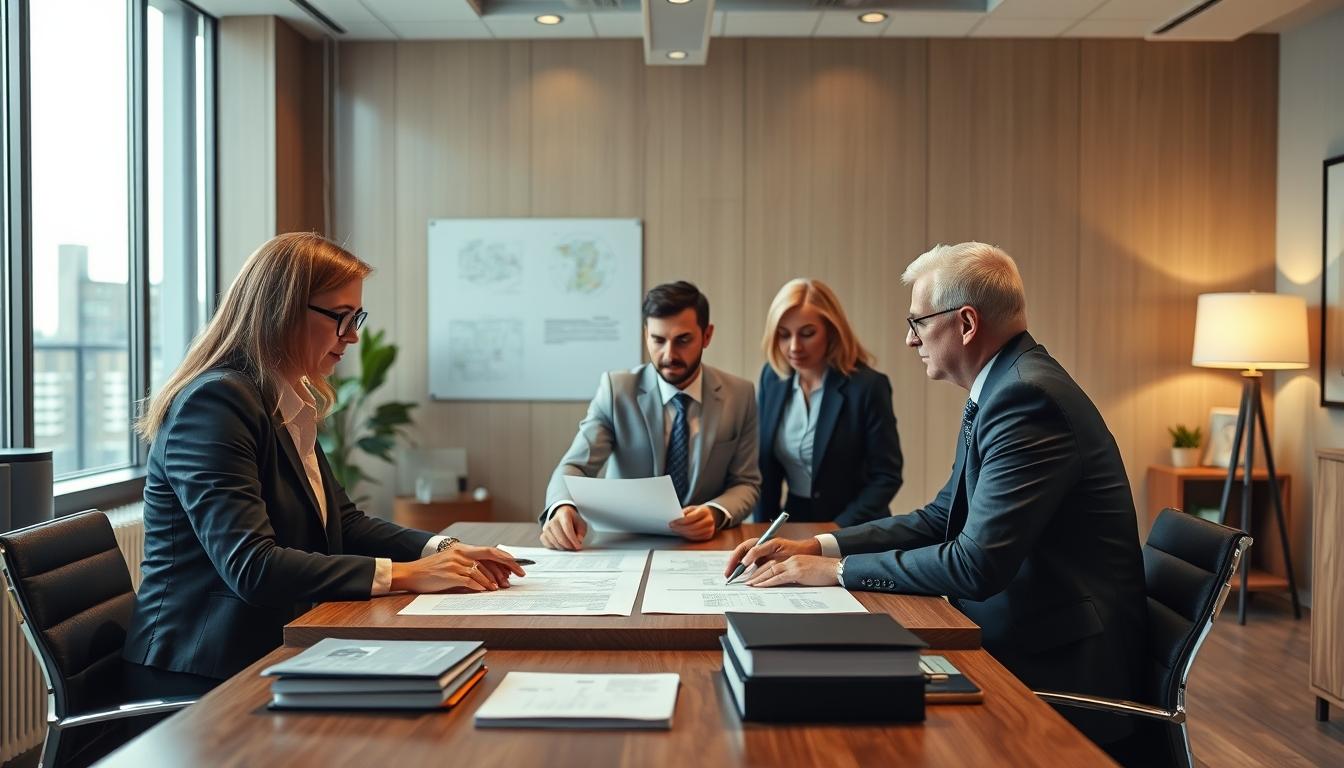 Senior legal team and family support